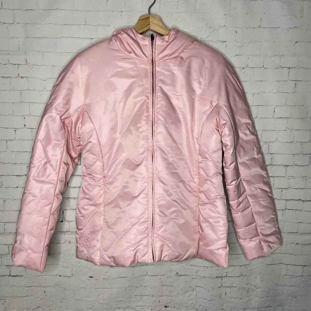 Vintage Junior's Winter Coat 1 Madison Medium M Pink 90's 2000's Puffer Jacket - Picture 1 of 8